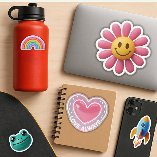 Temporary Retro Sticker Sheets