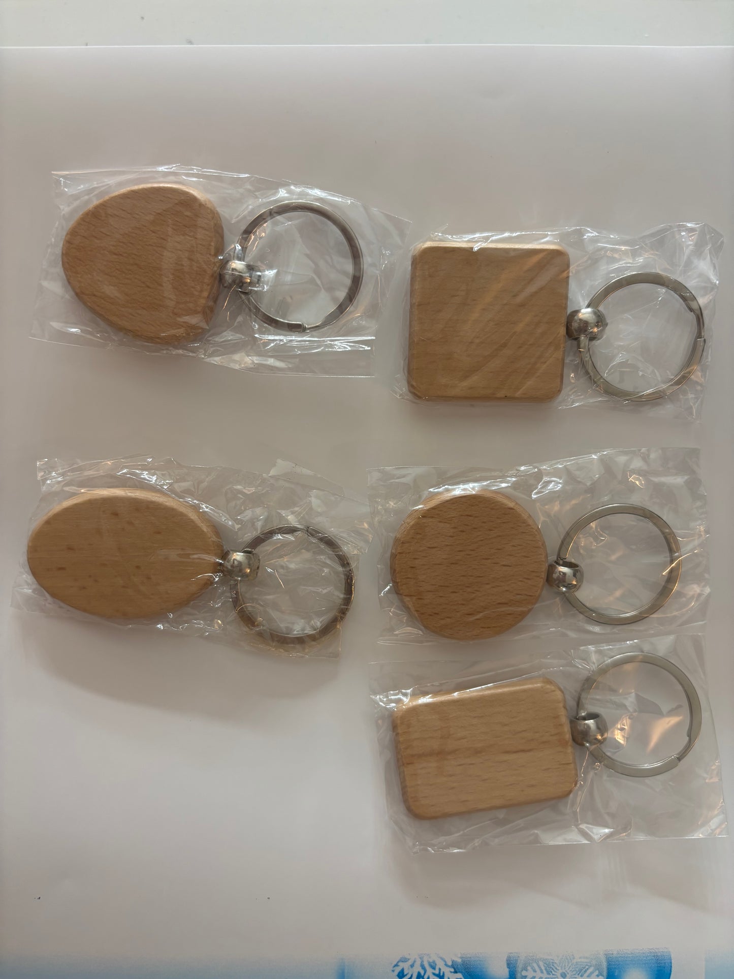 Personalized Beaded Keyring Laser Engraved