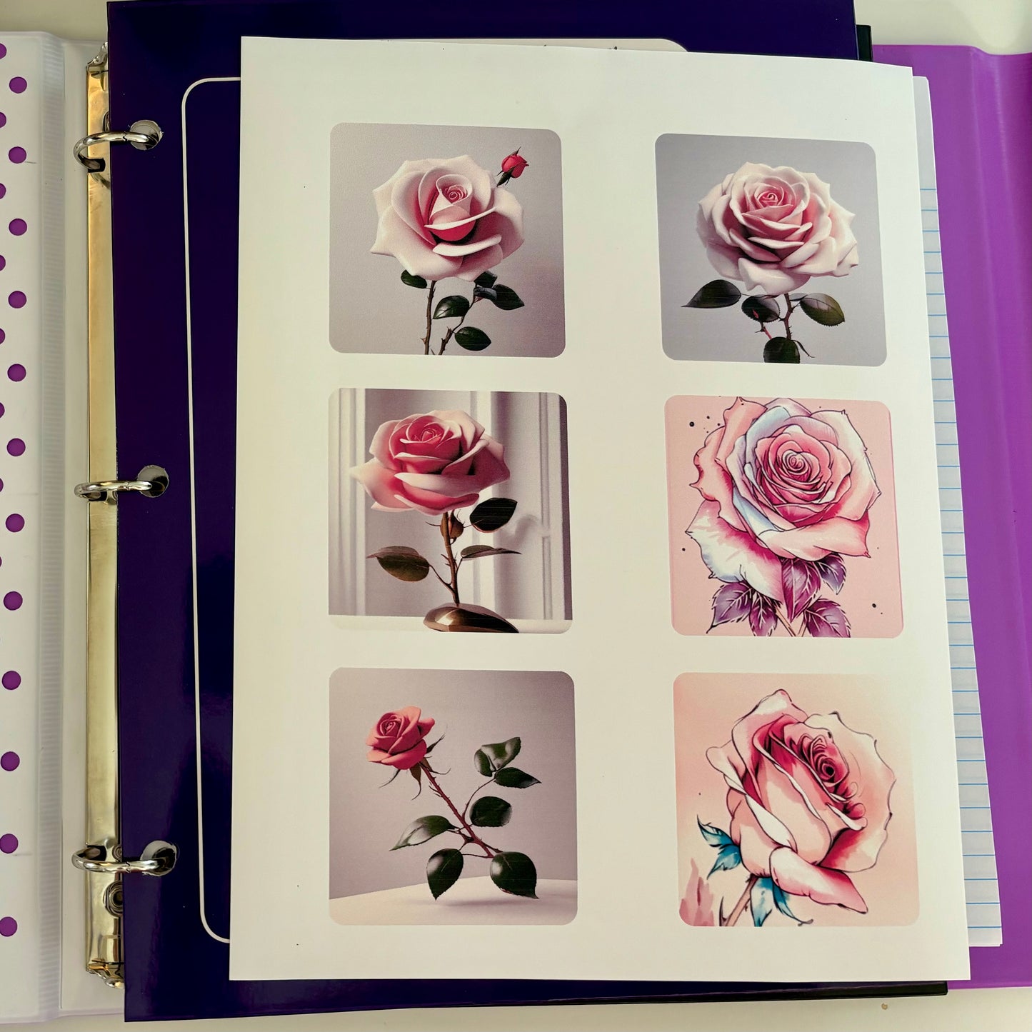 Rose Stickers - Vinyl Hand Cut