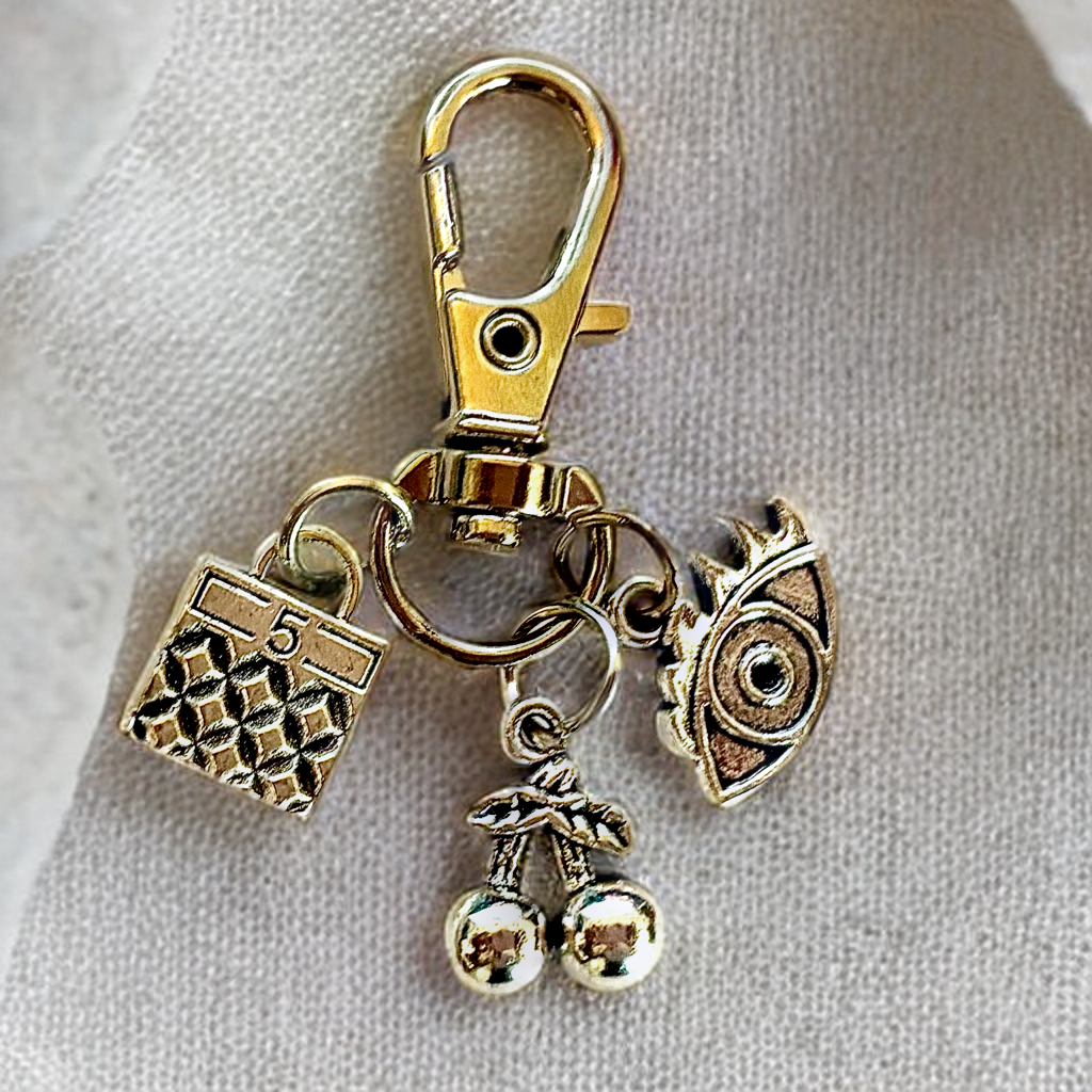 Lucky Charm/Keychain Charm/Purse Accessory/Gift for Girl F/Bridesmaid Gift