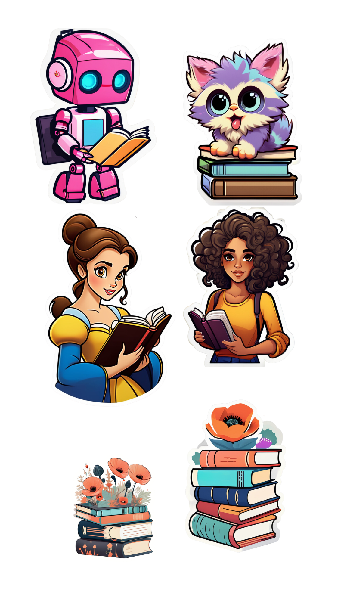 Bookish Stickers for Reading Lovers