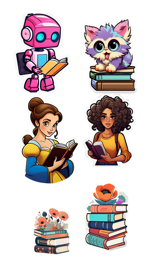 Bookish Stickers for Reading Lovers
