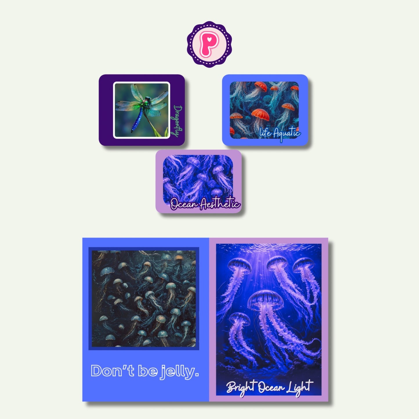 Aquatic Stickers - Vinyl Stickers