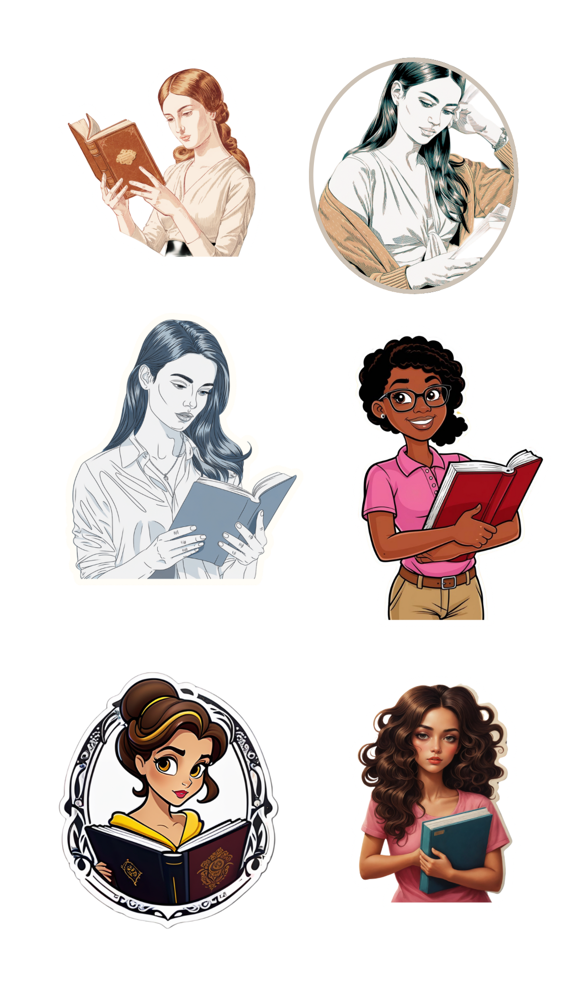 Girls Read and My Life, My Loves Sticker Sheets. Dog Mom, I love my dogs and I love to read.