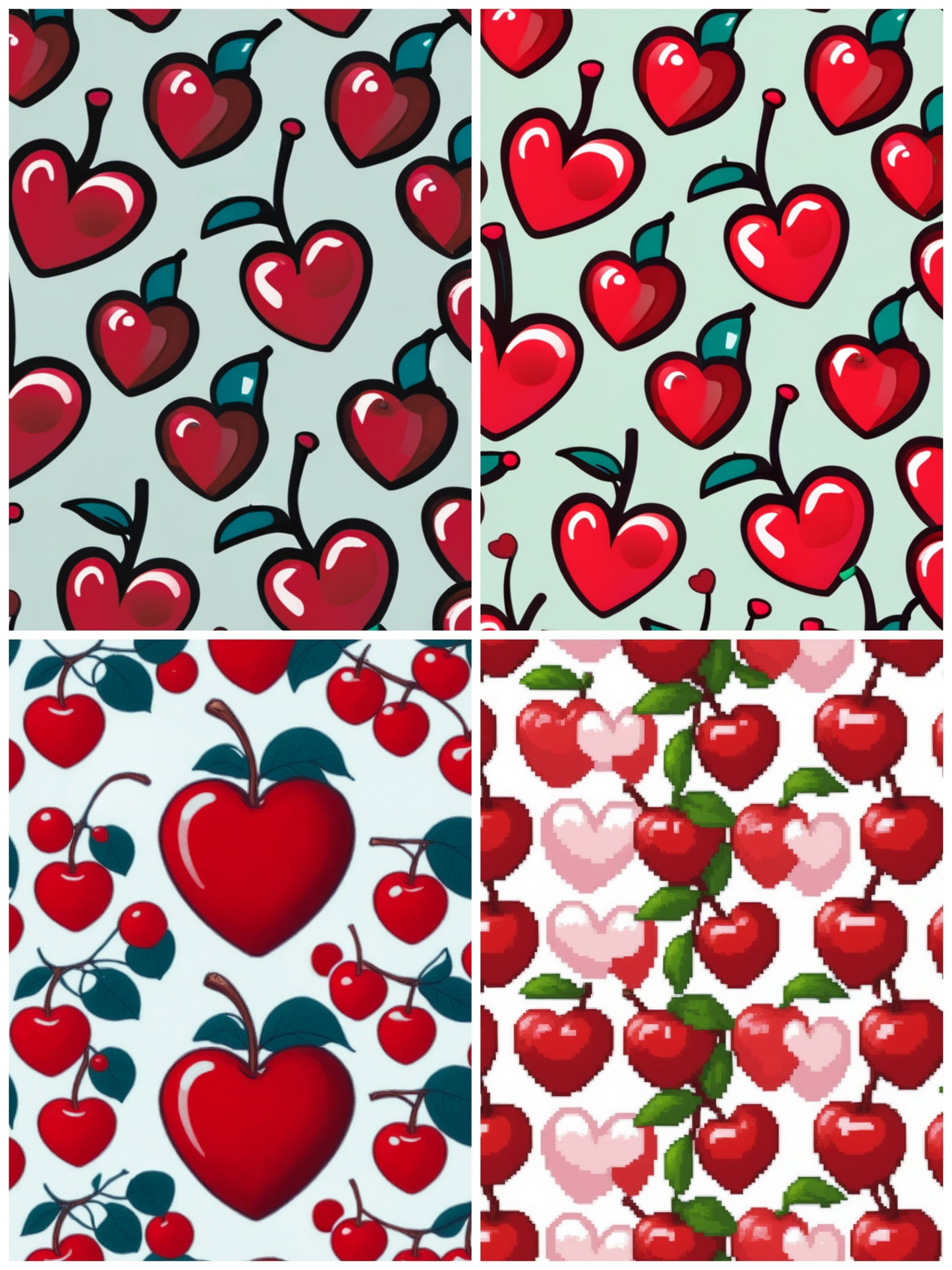 Bing Cherry Magnetic Locker Wallpaper Sheets + Stickers