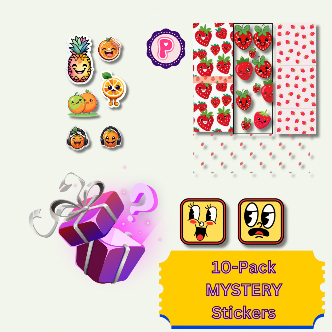 10 Pack Mystery Stickers