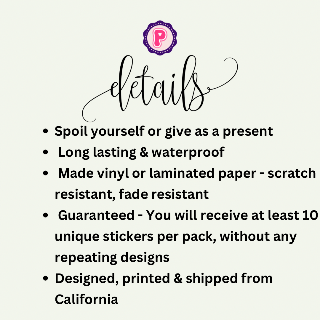 10 Pack Mystery Stickers
