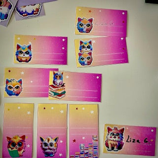 Furbittens Labels Matte Name Labels Holographic Labels