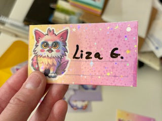 Furbittens Labels Matte Name Labels Holographic Labels