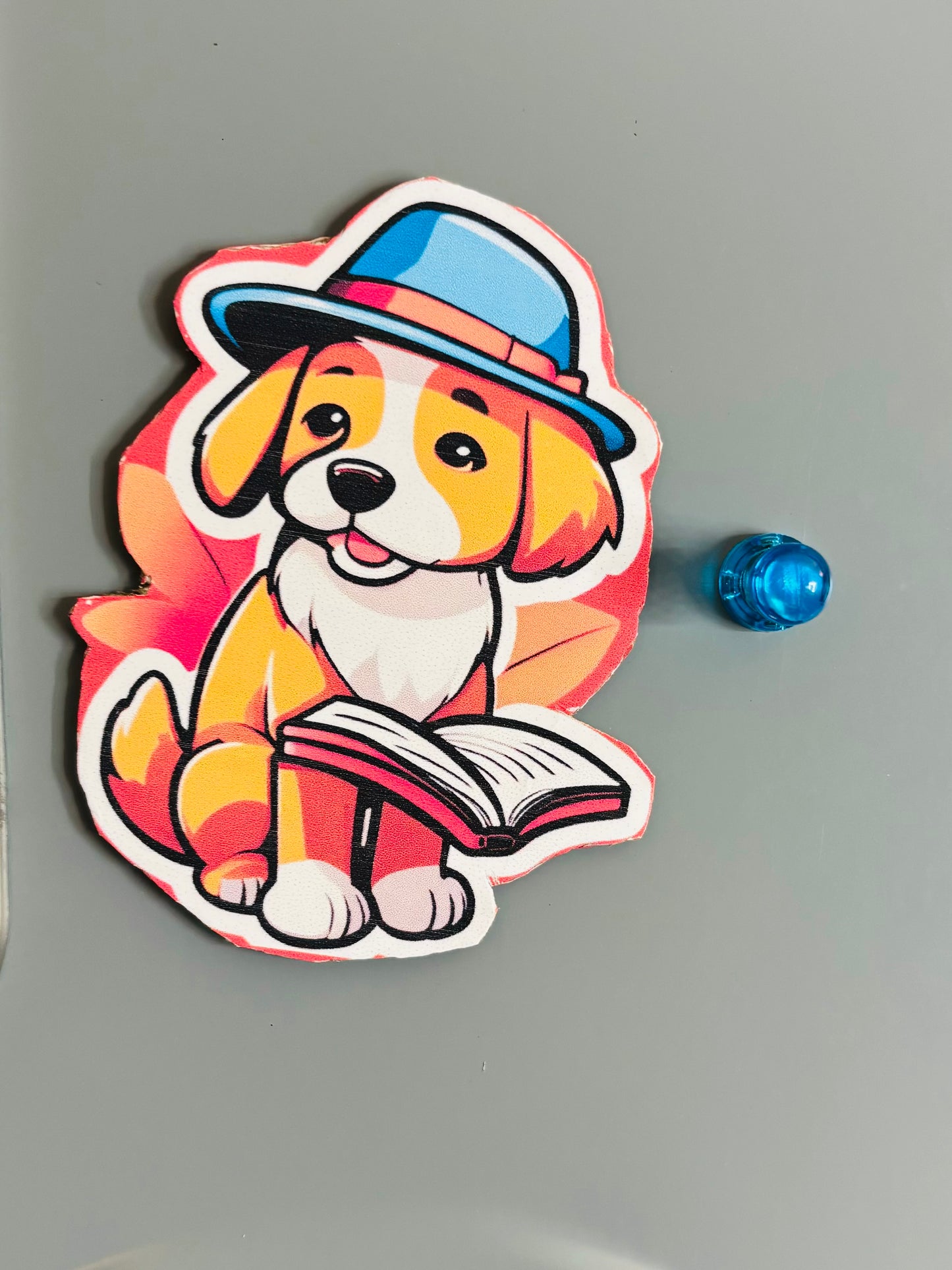 Cute Cat and Dog Reading Magnets - Set of 8