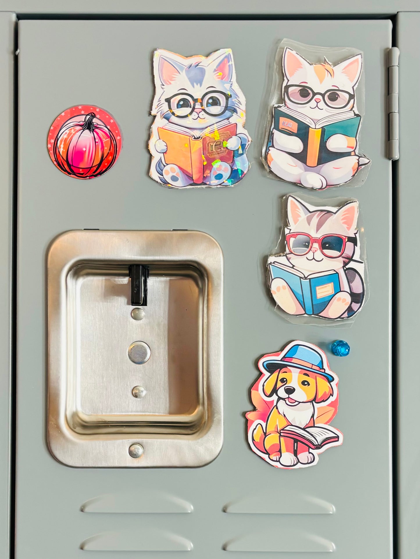 Cute Cat and Dog Reading Magnets - Set of 8