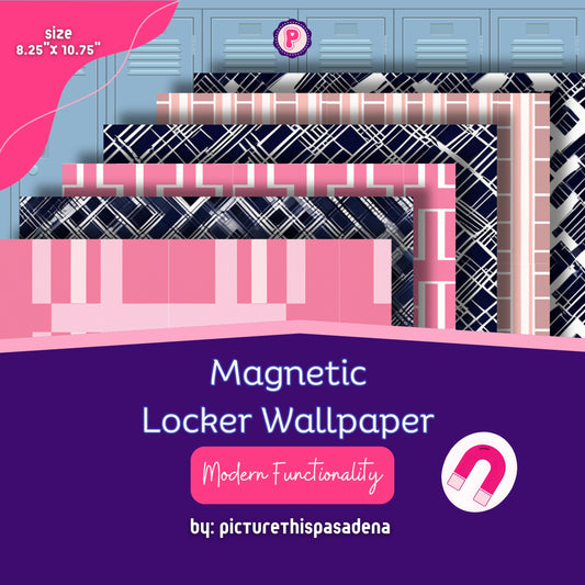 Magnetic Locker Wallpaper - Modern Functionality Collection