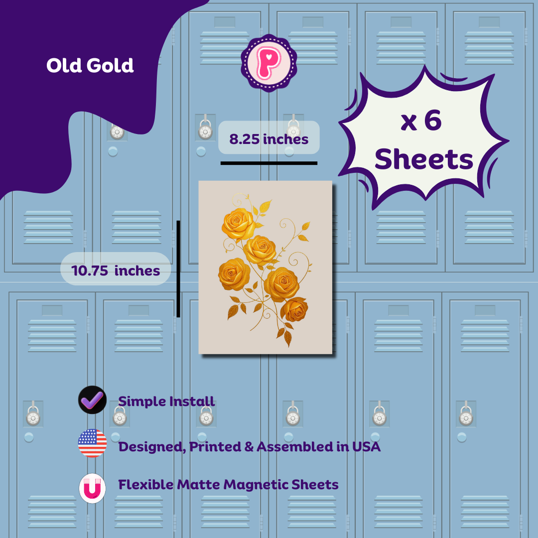 Magnetic Locker Wallpaper - Gold Collection