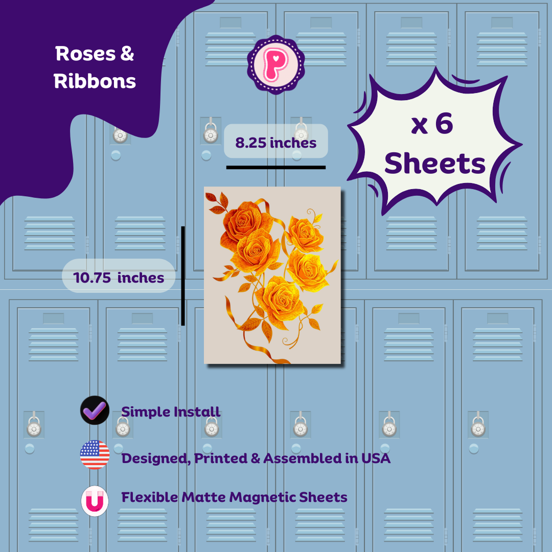 Magnetic Locker Wallpaper - Gold Collection