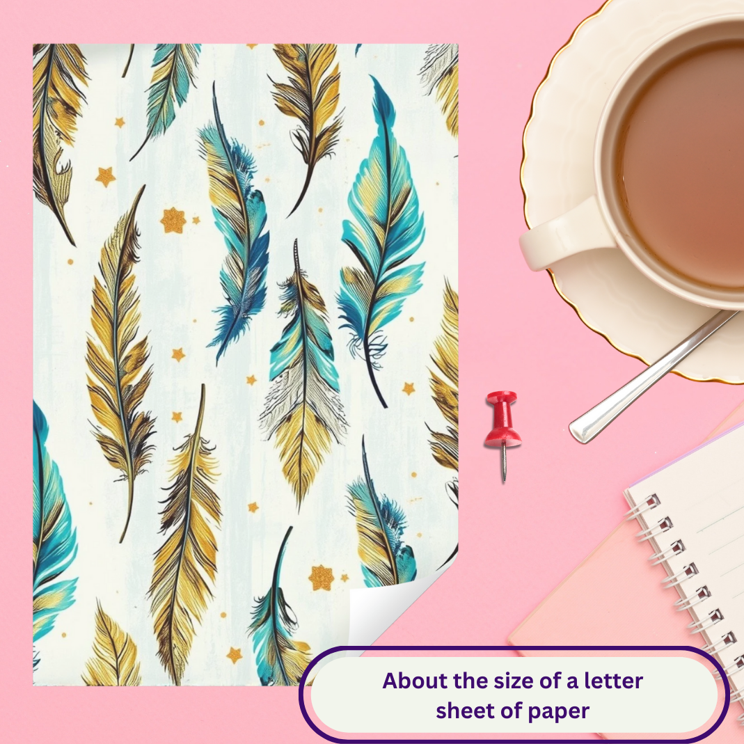 Magnetic Locker Wallpaper - Feathers