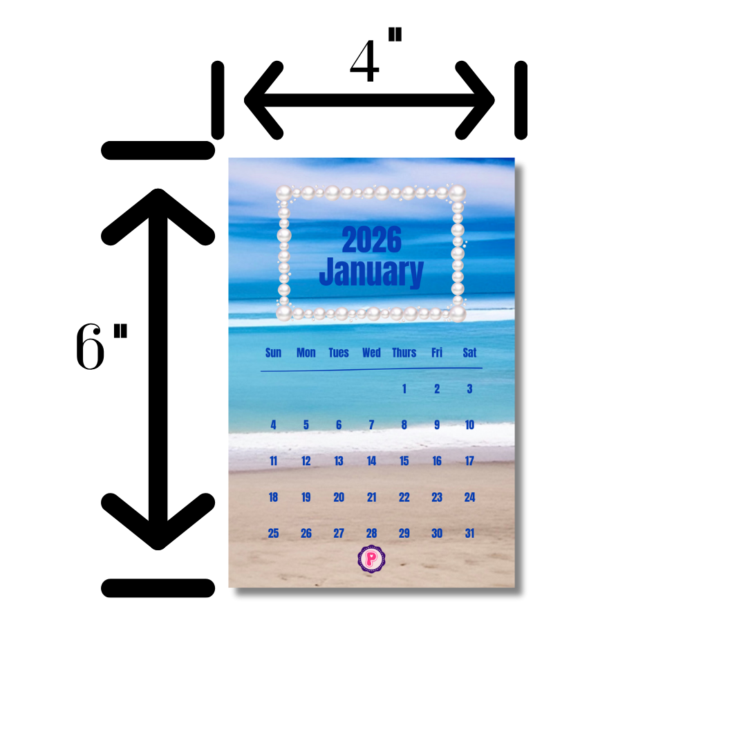 Desk Calendar 2026 with Stand