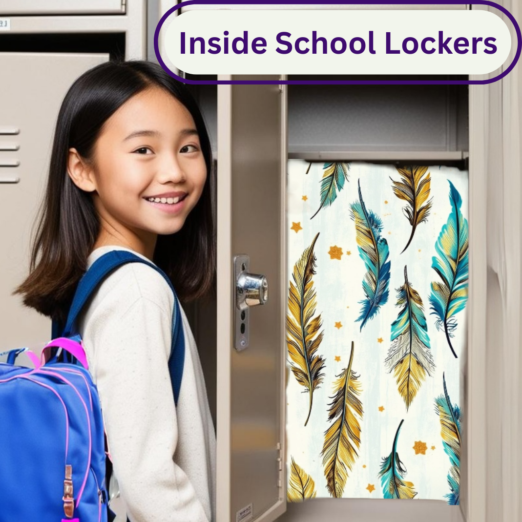 Magnetic Locker Wallpaper - Feathers
