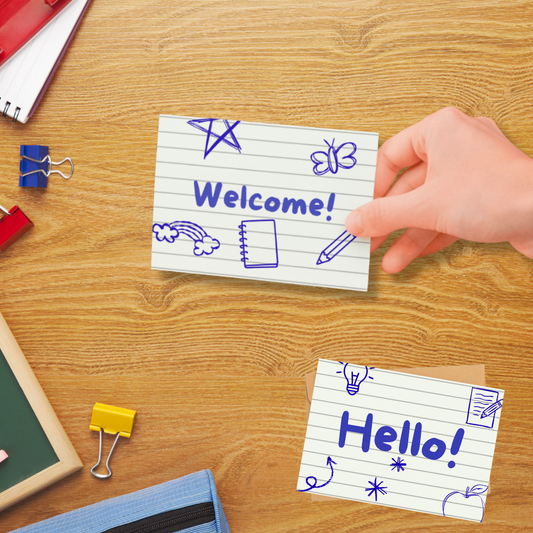 28 Pieces Welcome Postcards - 4 x 6 inch | Welcome to Our Class Theme