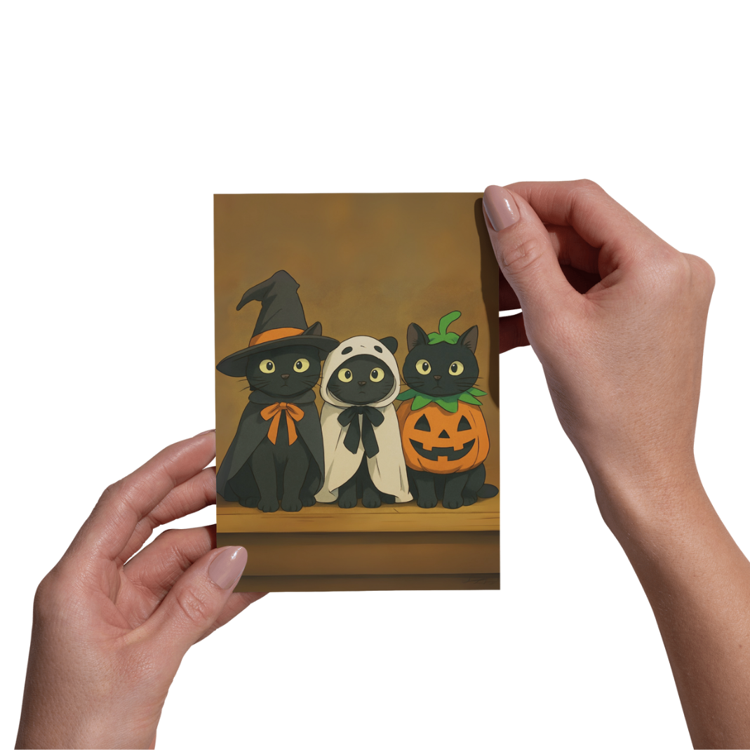 4X6 Art Print | Cats in Costume | Postcard