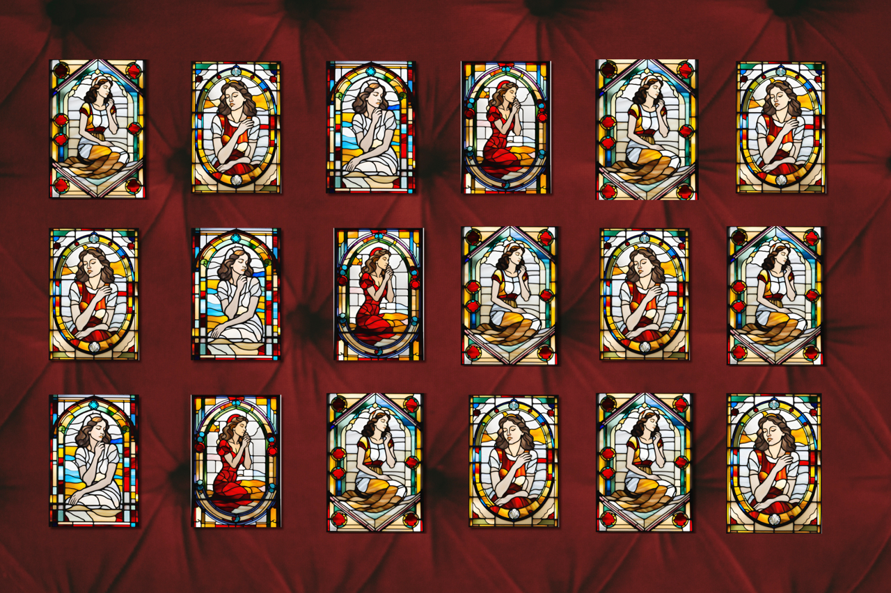 Magnetic Locker Wallpaper - Feeling Artsy - Art Themed - 16 Panels