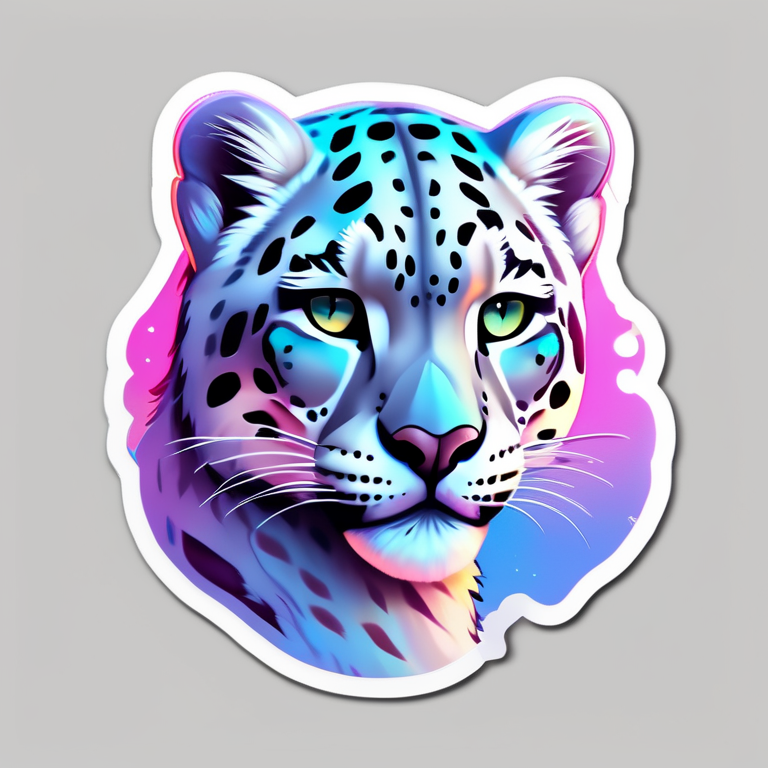 Cheetah Stickers Pastel or Holographic