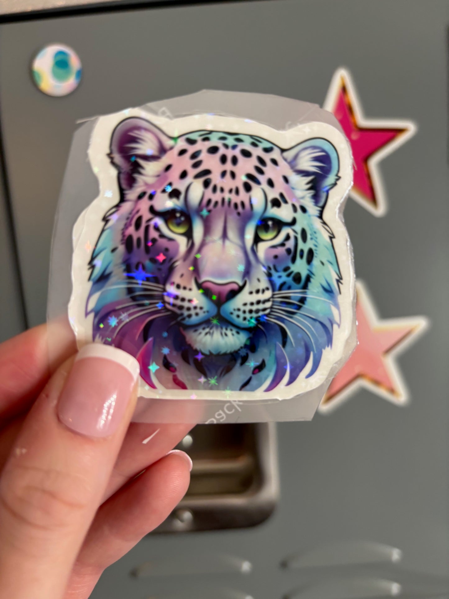 Cheetah Stickers Pastel or Holographic