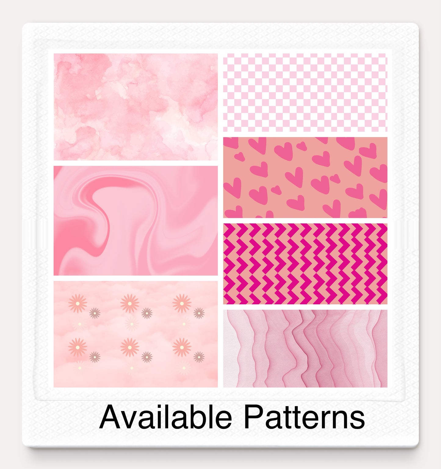 Magnetic Locker Wallpaper - Pink Panels -16 Panels or 2 Sheets