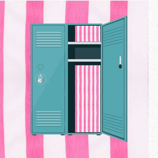 Magnetic Locker Wallpaper - Pink Sheets II - 2, 4 or 6 Sheets