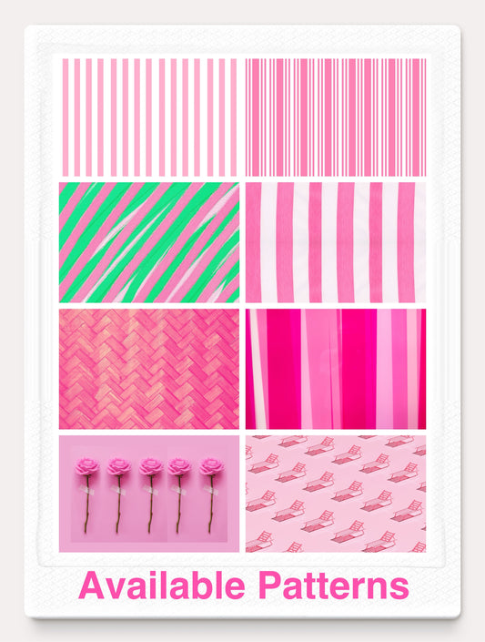Magnetic Locker Wallpaper - Pink Sheets  II - 2, 4 or 6 Sheets