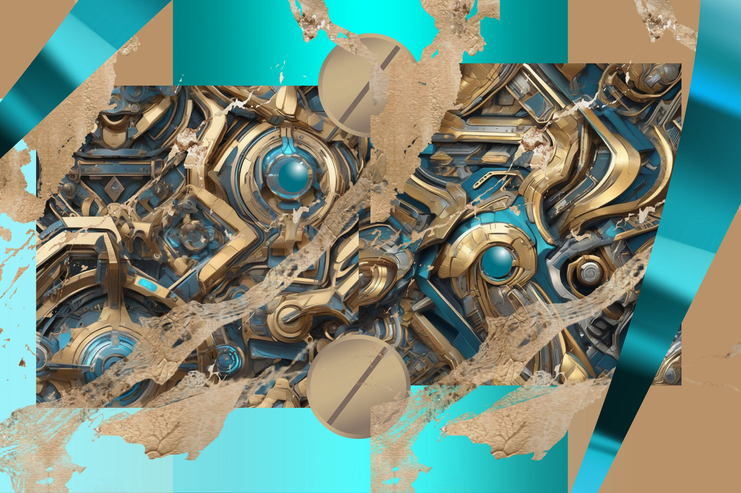 Magnetic Locker Wallpaper - Molten Metal Collection