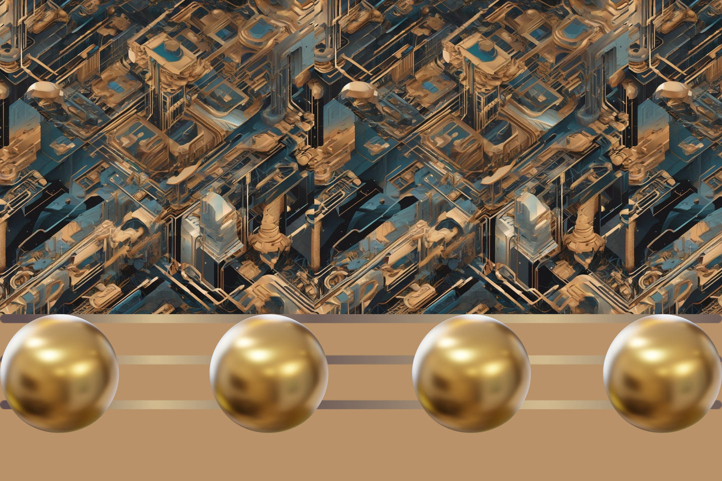 Magnetic Locker Wallpaper - Molten Metal Collection