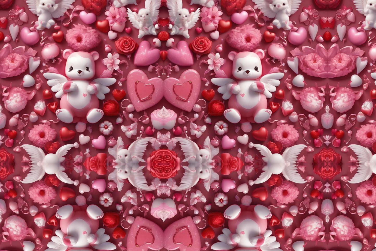 Magnetic Locker Wallpaper Tiles or Sheets - Lovecore - 32 Tiles or 6 Sheets