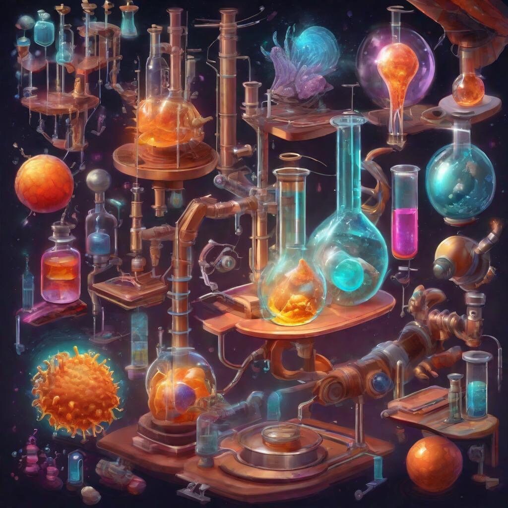 Science Squad Kids Magnet Set / 6 pcs square