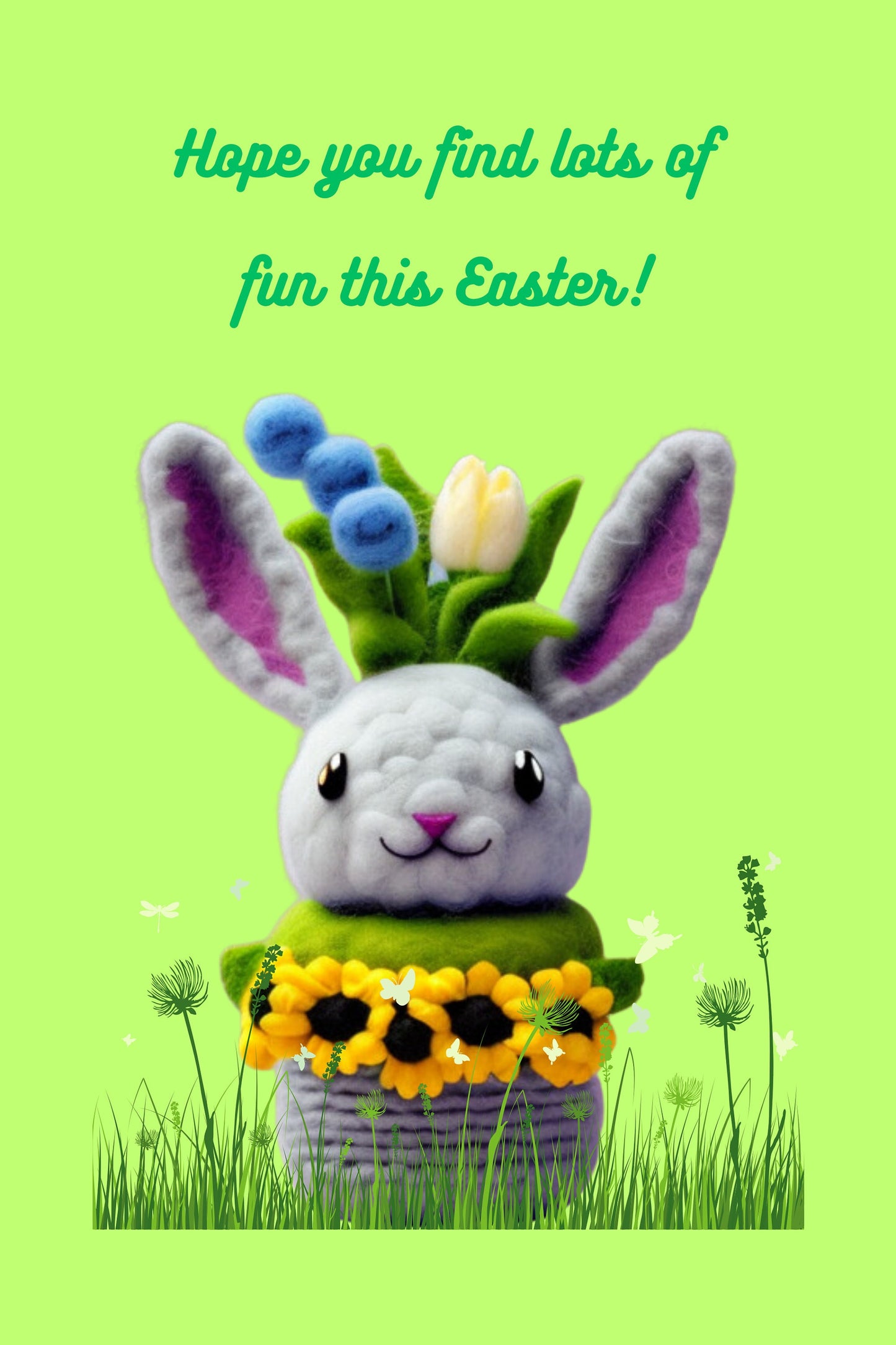 Unique Bunny Easter Cards / 4βx6β Postcard Style / Individual and Set