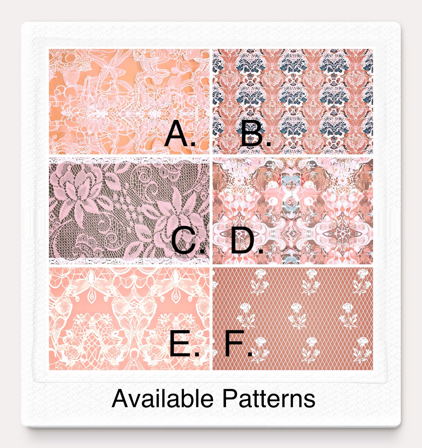 Magnetic Locker Wallpaper - Luxurious Lace Panels or Sheets