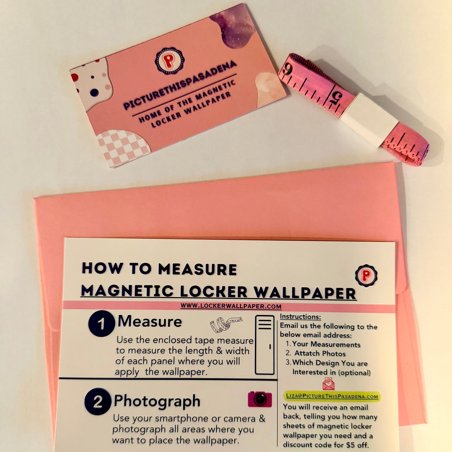 Locker Wallpaper Measurement Kit