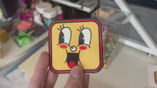 Emoji Stickers - 6 Piece Set (Just under 3 inches each)