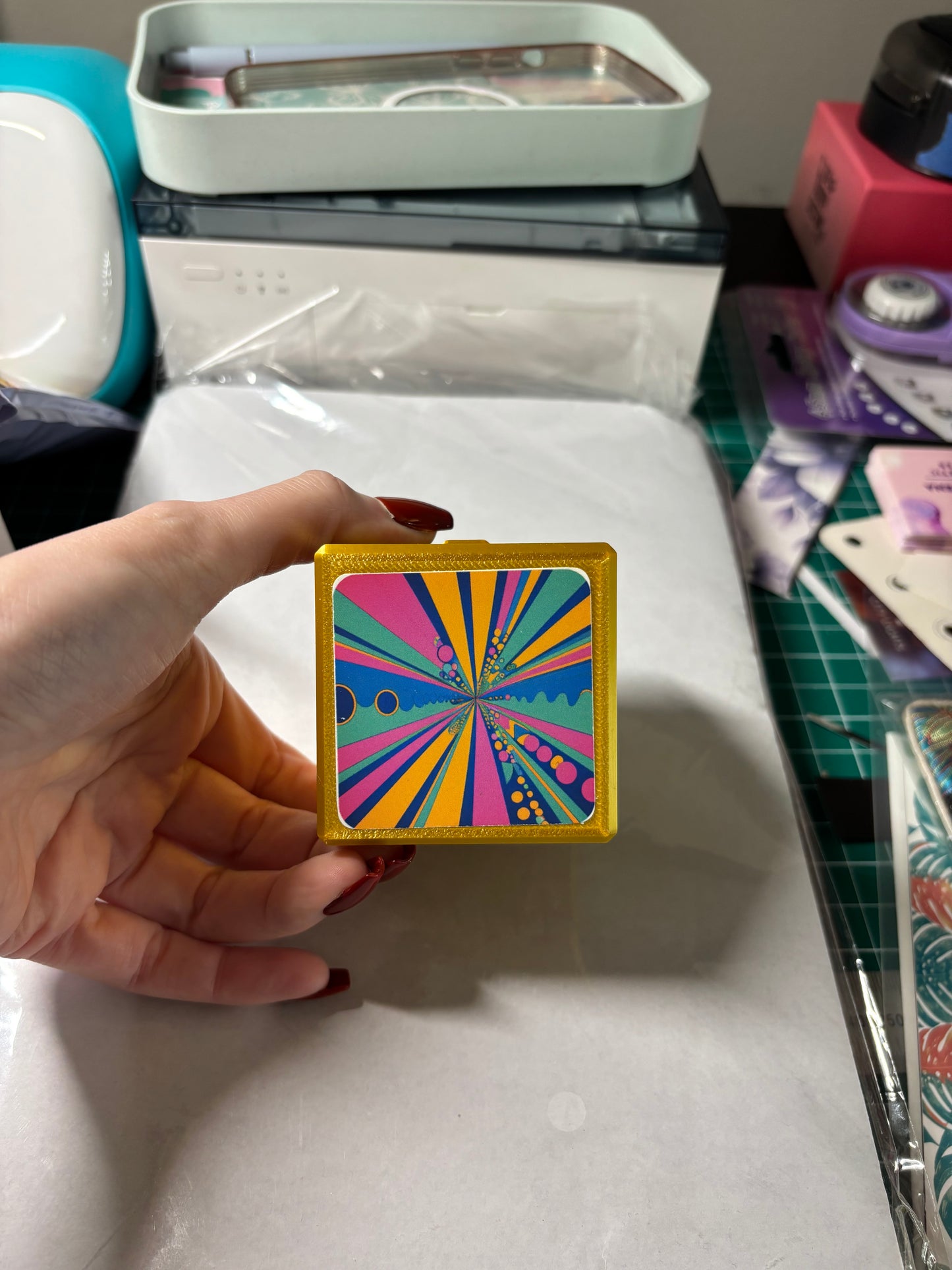 Candy Cube with 12 Vinyl Stickers