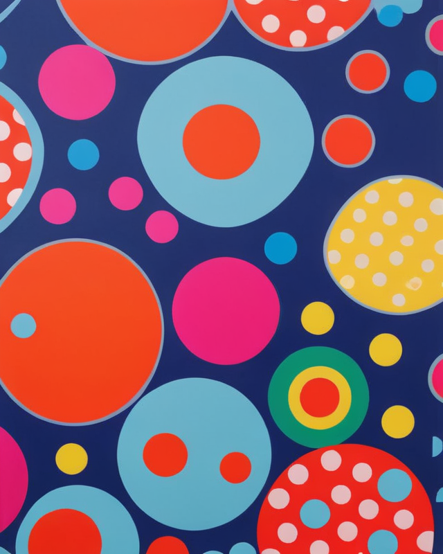 Magnetic Locker Wallpaper - Vibrant Dots