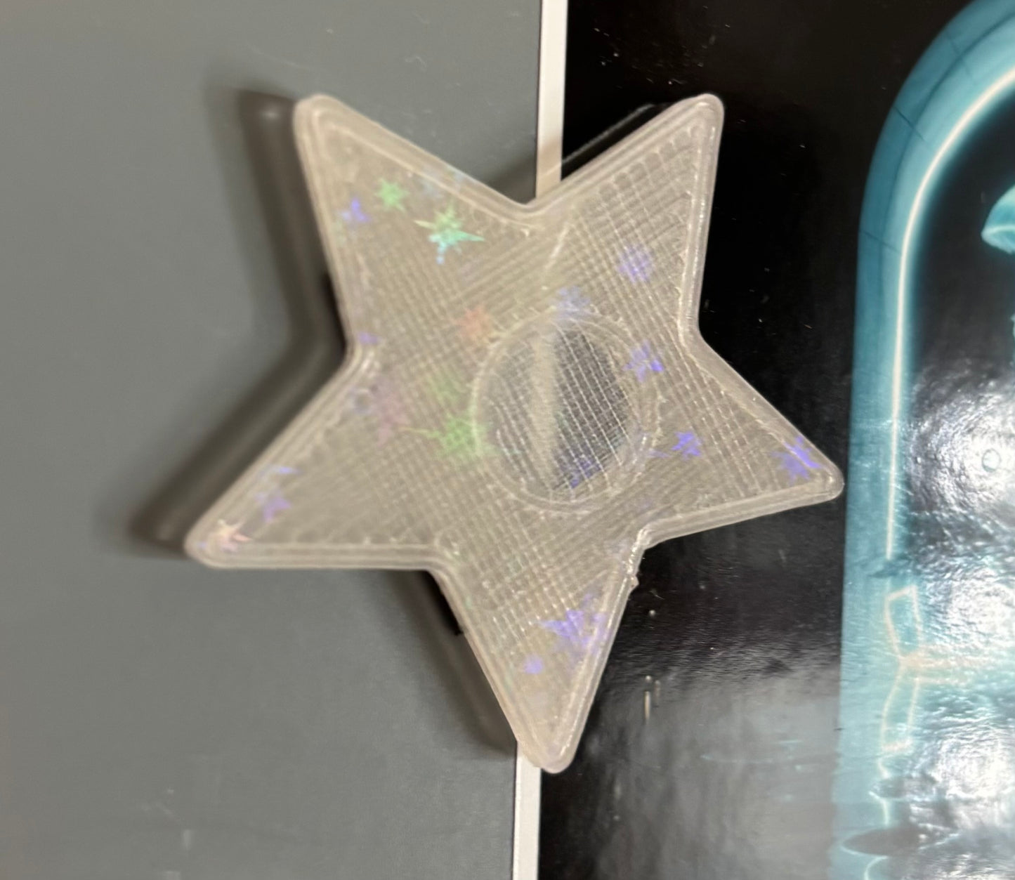 12Pcs Strong Star Refrigerator Magnets - Holographic | 3D Decorative Magnets for Kitchen, Locker or Office