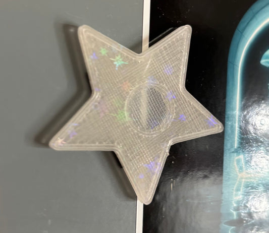 12Pcs Strong Star Refrigerator Magnets - Holographic | 3D Decorative Magnets for Kitchen, Locker or Office