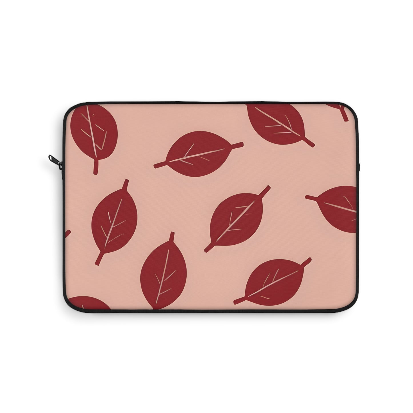 Autumn Leaves Laptop Sleeve – Red Leaf Pattern Sleeve for 13"–15" Laptops
