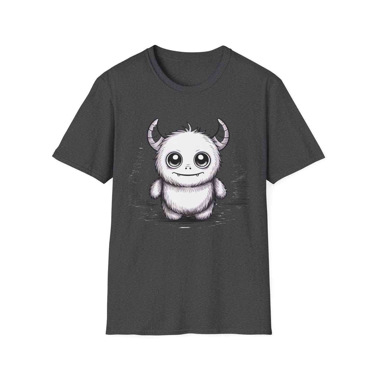 Cute Monster T-Shirt – Adorable Sketchy Horned Creature Tee