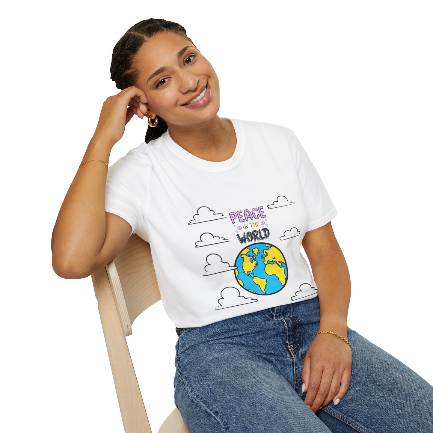 Peace For The World T-Shirt — Earth Graphic Tee