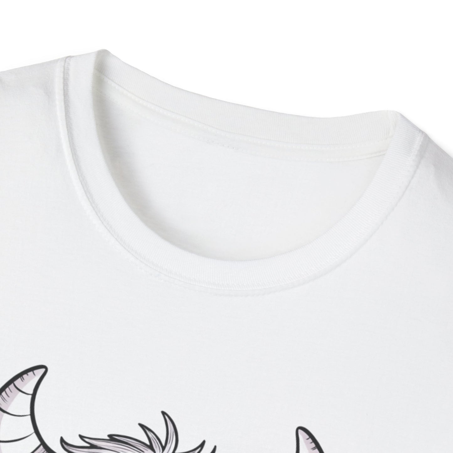 Cute Monster T-Shirt – Adorable Sketchy Horned Creature Tee