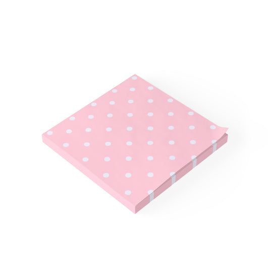 Pink Polka Dot Post-it® Note Pads — Cute Sticky Notes for Office, School & Gifts