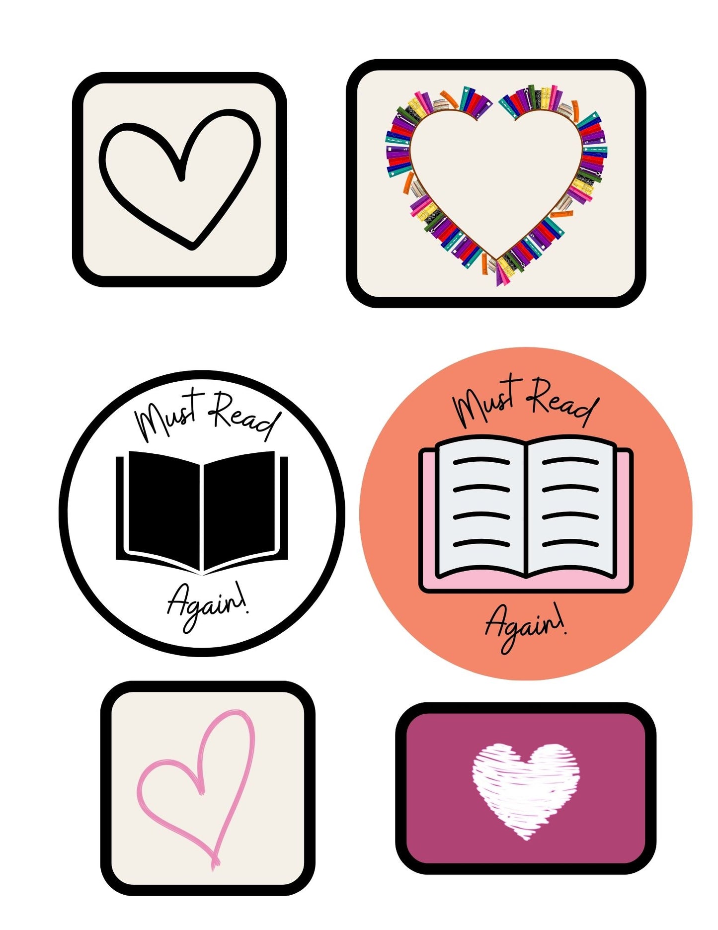 Reading Sticker Set