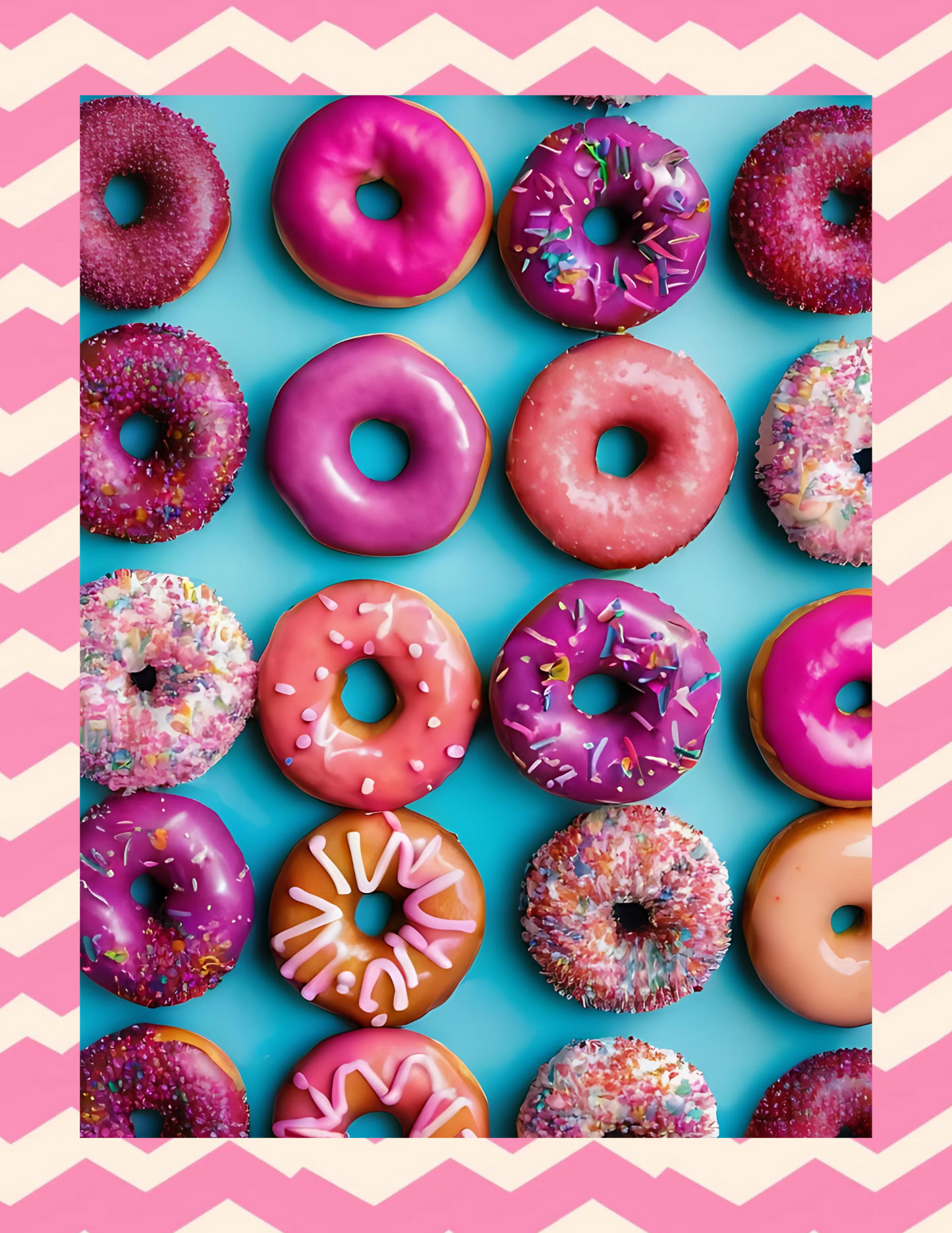 Colorful Donut Art Print / Wall Art