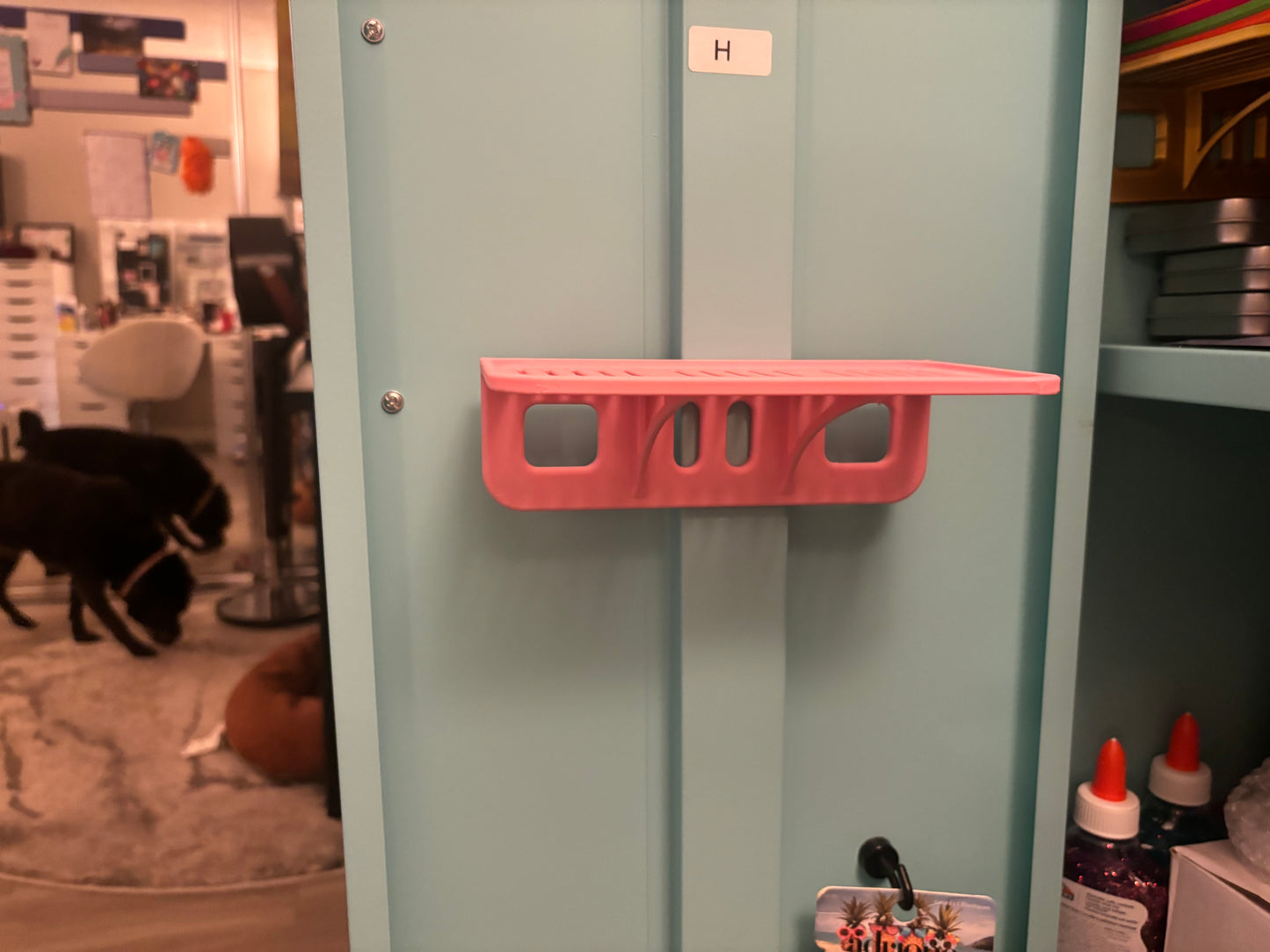 Locker Organizer Shelf, Adjustable Width or Floating Shelf, Ideal Locker Shelf for School, Office, Gym Lockers