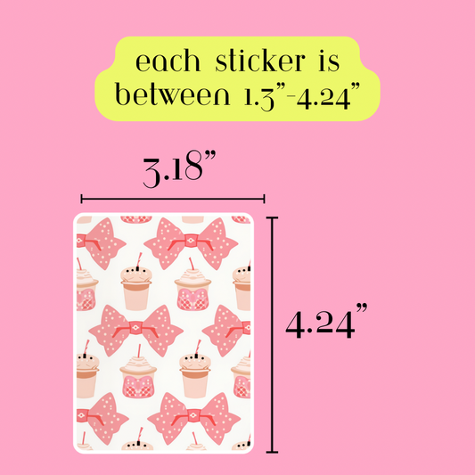 Cute Girly Vinyl Stickers